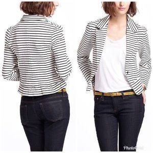 🆕Anthropologie>Cartonnier crop striped knit blazer NWOT